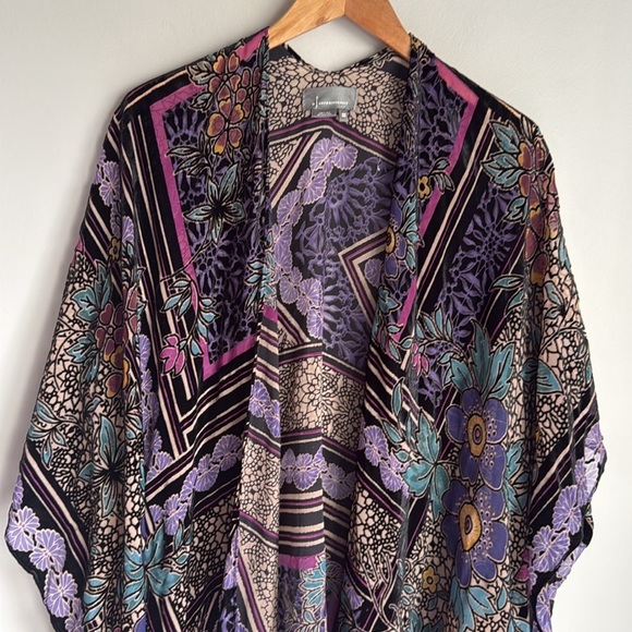 Anthropologie Shira Burnout Velvet Kimono - Picture 5 of 10